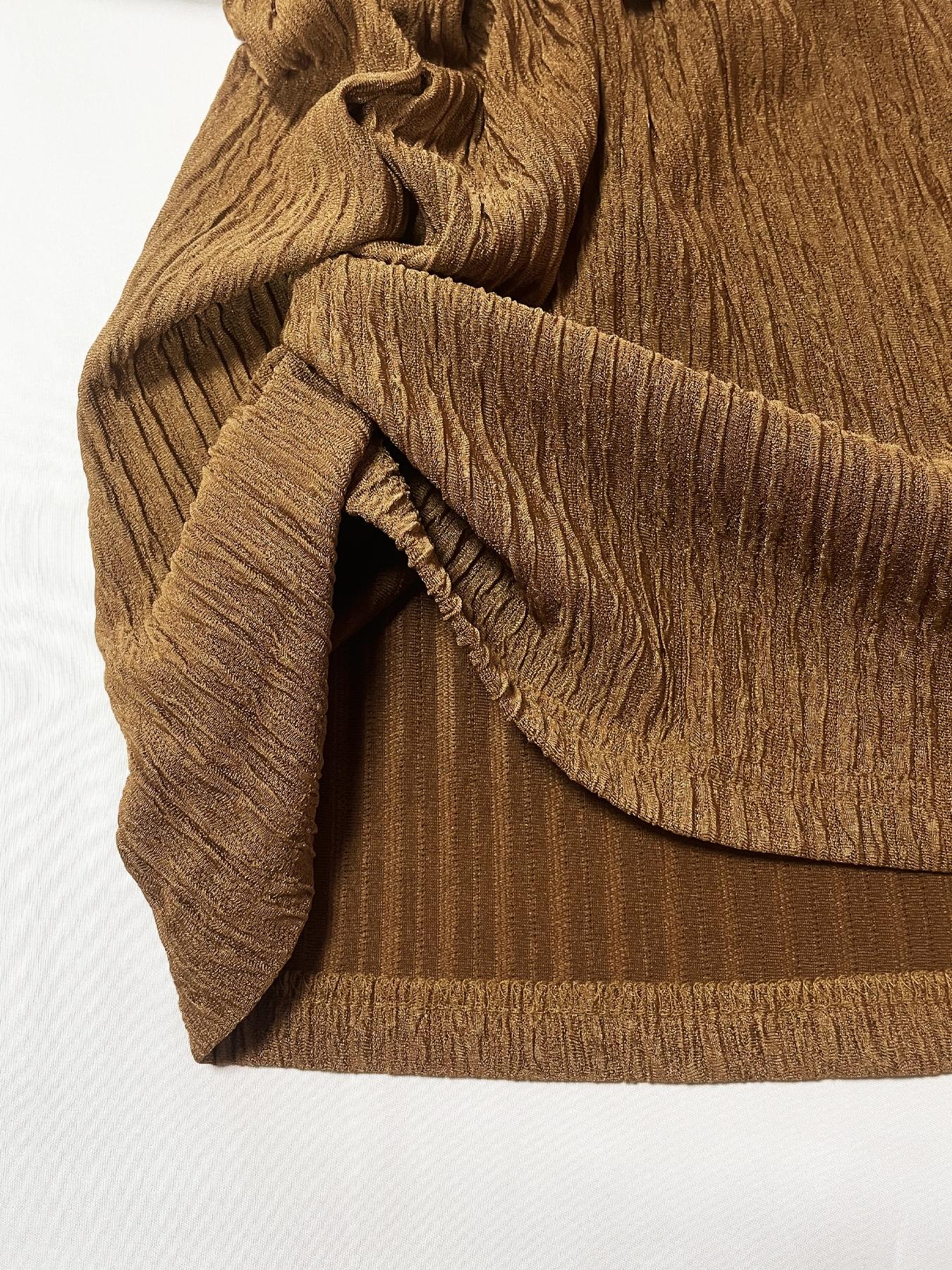 Women's Fashionable Asymmetrical Neckline Top & Bodycon Skirt Set, Elegant Sexy Beach Vacation, Stylish Summer Clothing