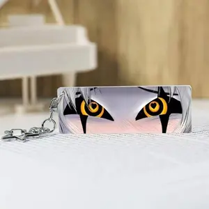 Game The Freak Circus Pierrot Cosplay Keychain Acrylic Eye Keyring Key Chain Bag Accessories Ornament Decoration Props