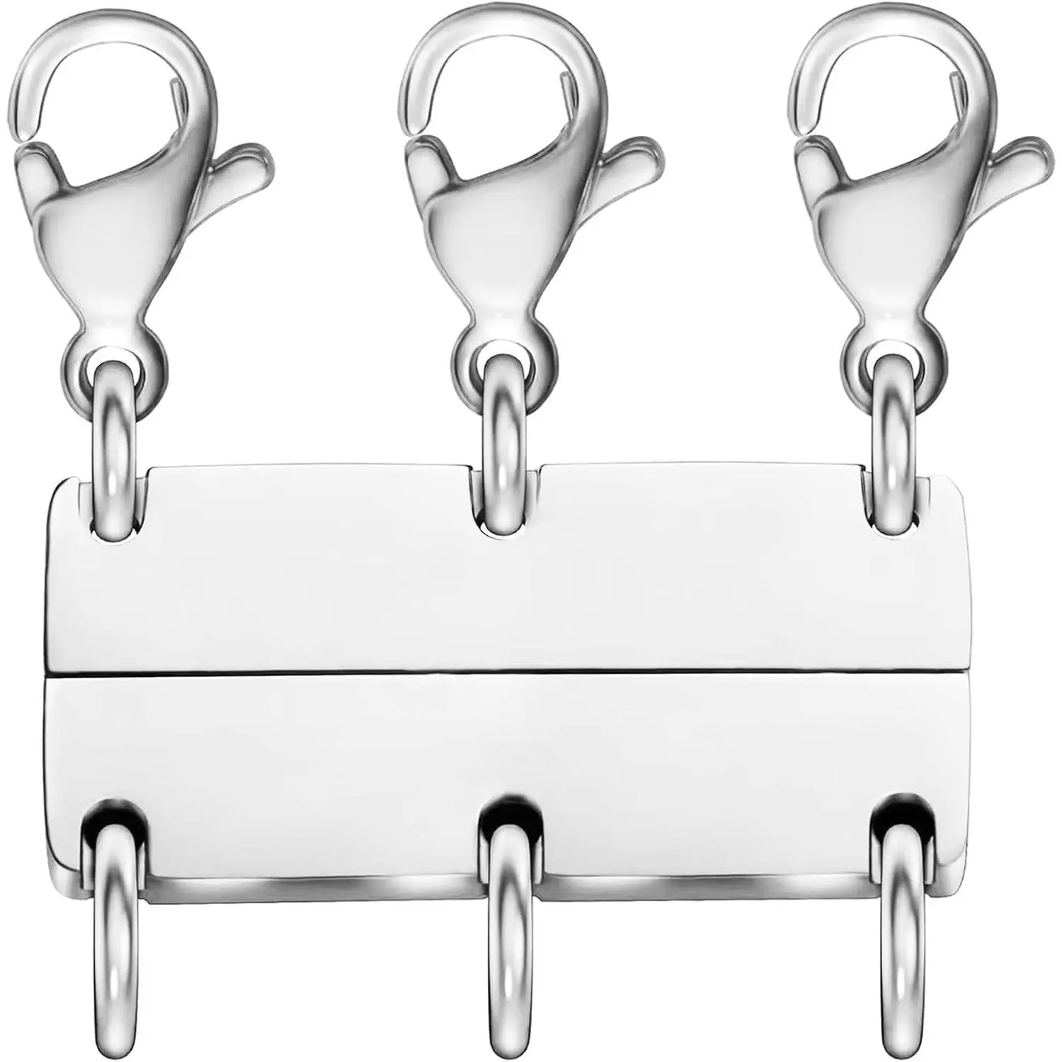 Multi Necklace Layering Clasp, 14K  Plated Necklace Separator for Layering,   Clasps  Connectors for Layered Look