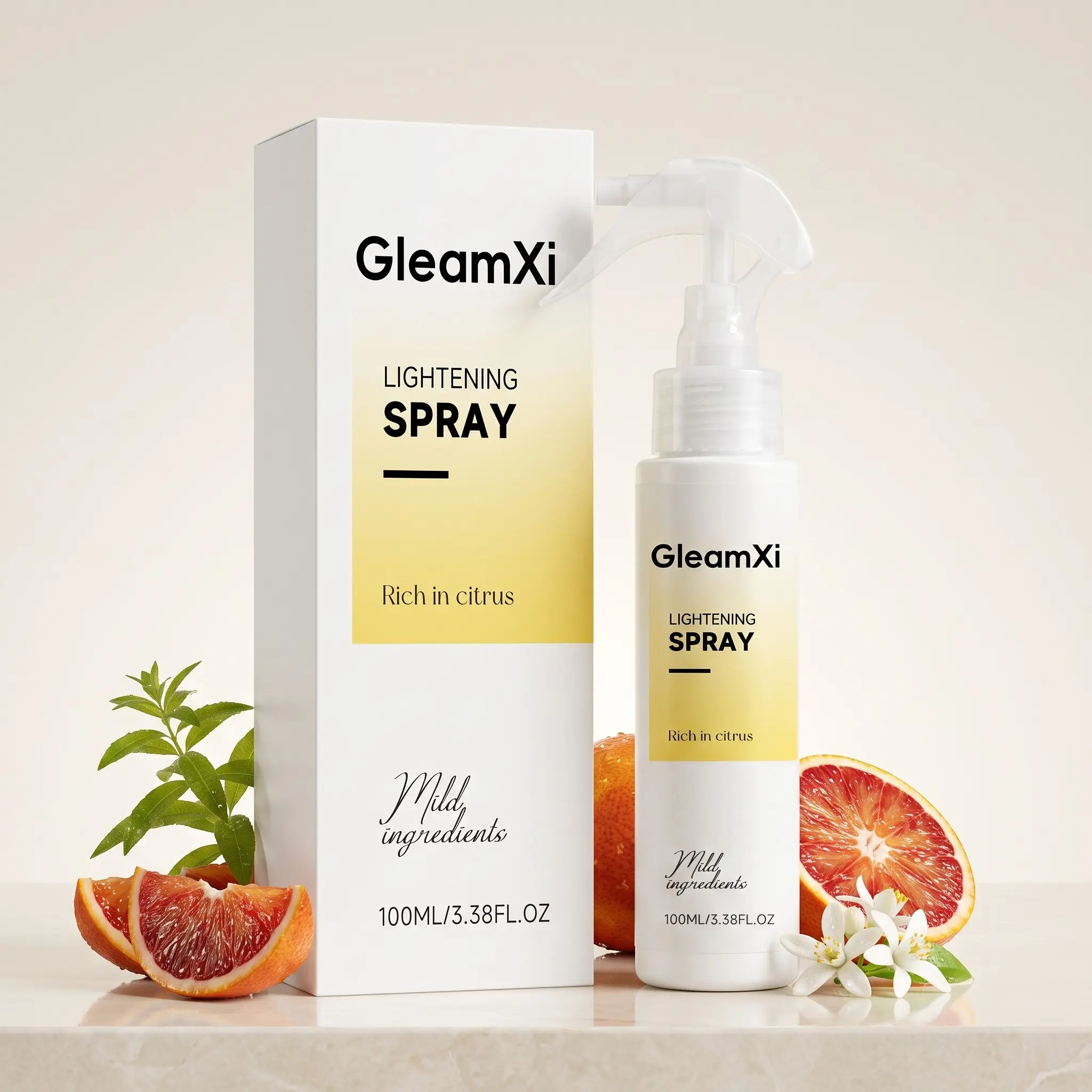 Citrus Blonde Lightening Spray (100ML), Plant-Based Formula, Enhances Blonde Hair Color, Softens Roots, Even Hair Tone, Smooth Finish