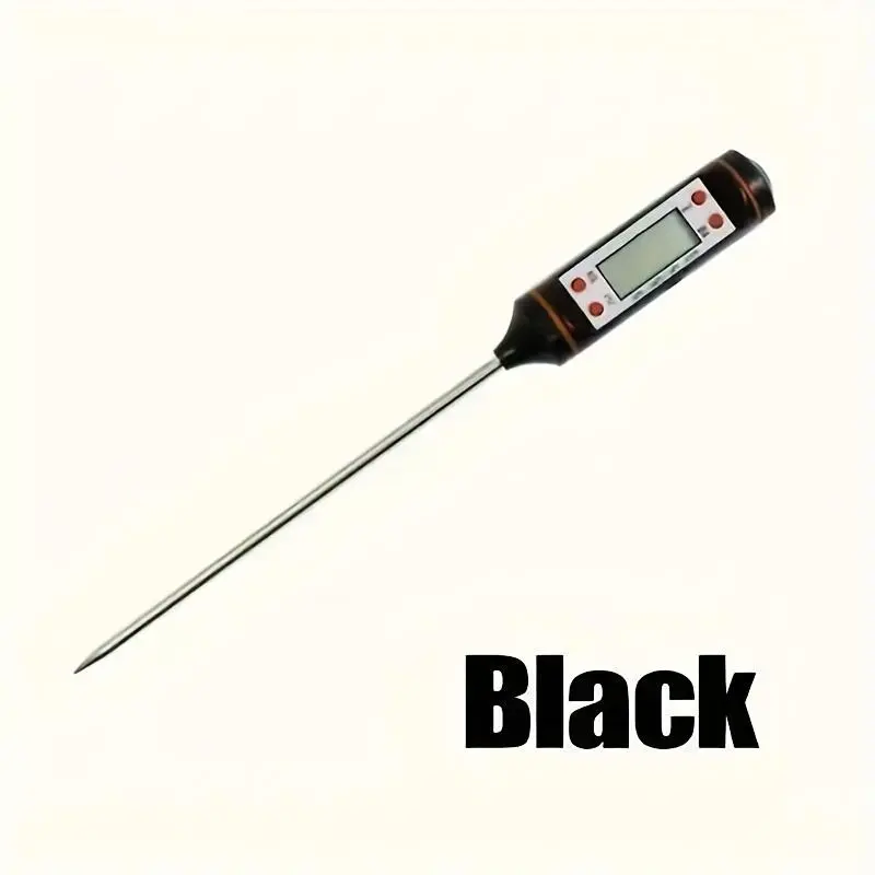 1pc Kitchen Oil Thermometer for Cooking and Baking, Digital Meat Probe with Liquid Display for BBQ and Home Use