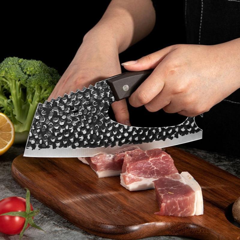 Stainless Steel Vegetable Chopping Knife, 1 Count Household Kitchen Knife with Handle, Fruit & Vegetable Utensils for Home Kitchen, Stainless Steel Knives