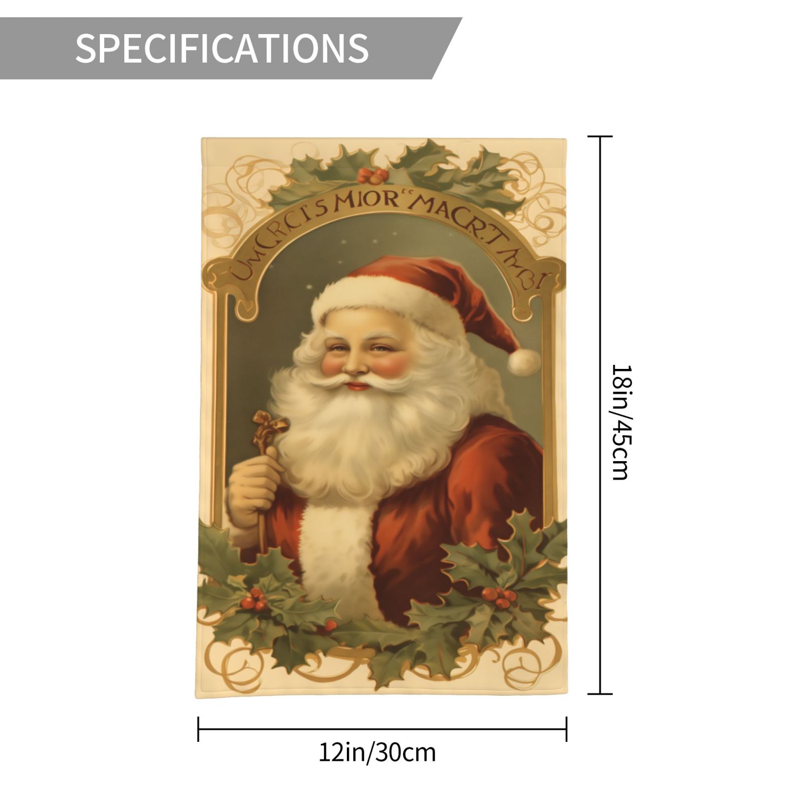 Christmas Garden Flag, 1 Count Double Sided Santa Claus Pattern Garden Flag, Christmas  Flag for Outdoor Yard  Garden Patio  Lawn Decoration