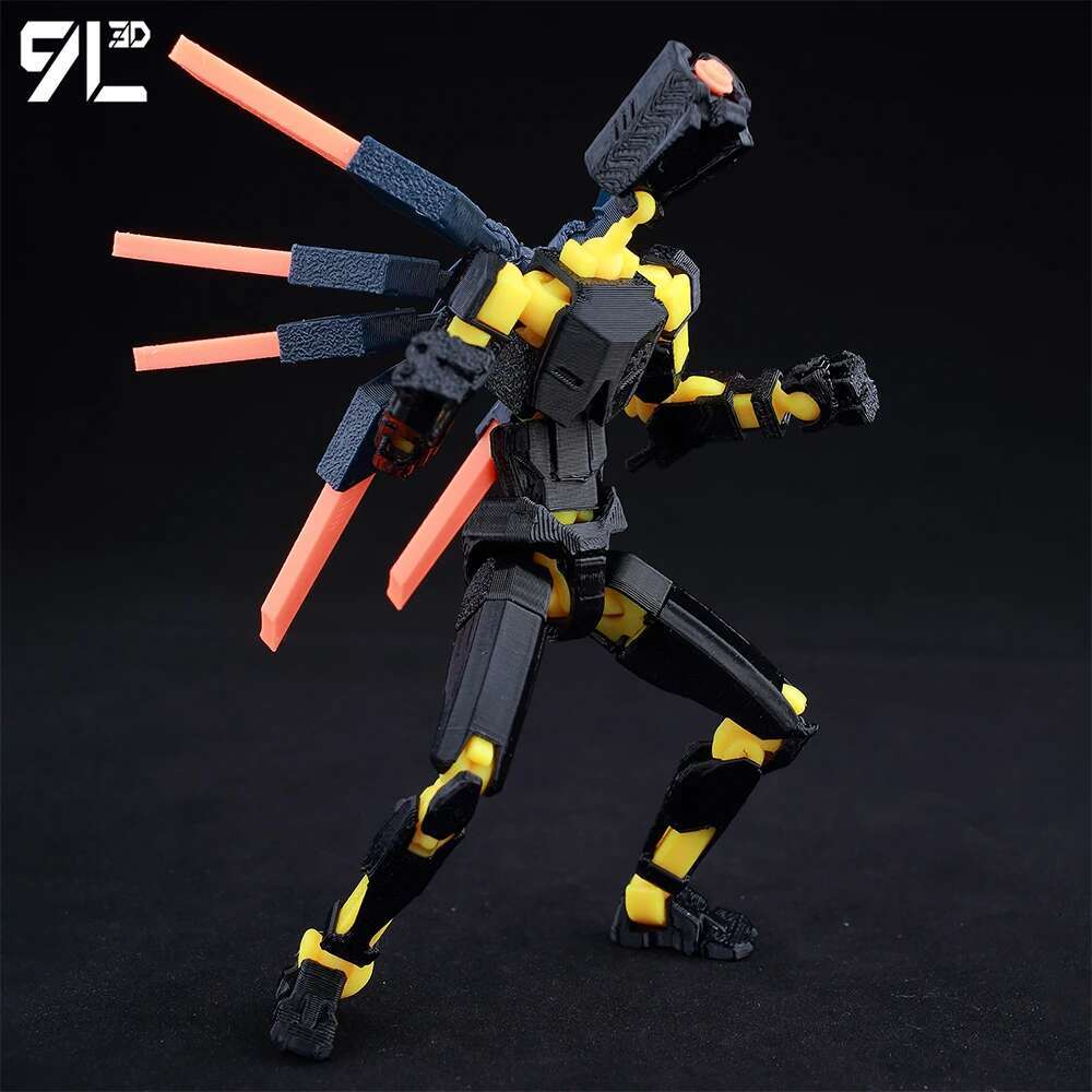 Lucky13 Dummy13 Ultrakill V1 Series Anime Characters-3D Printed Multi-Jointed Deformable Body Posing Model Multi-color Toys Gift