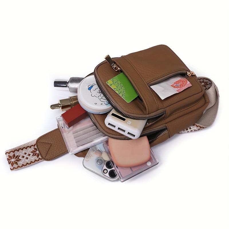 Women's 2026 Solid Color Quilted PU Leather Fanny Pack - Waterproof Waist Bag, Adjustable Crossbody Sling, Casual Zipper Chest Belt, Lightweight Daily Accessory, Mother's Day Gifts for Women