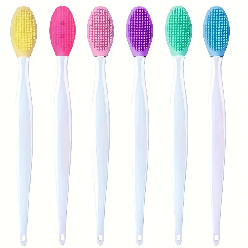 3/8pcs Dual-Ended Soft Brush, Deep Clean Nose Hair & Blackheads, Unisex Gentle Exfoliating Face Brush, Formaldehyde-Free Skincare Tool, Random Colors