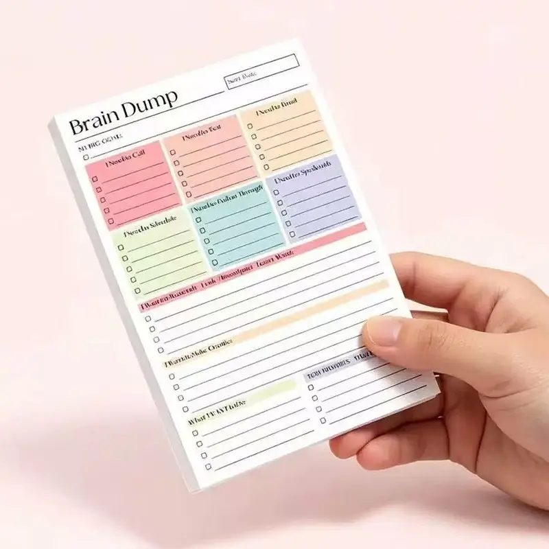 A5 Tear-Off To-Do Notebook, High-Performance Planner, Daily Planning Journal, No Date Planner, Undated Planner, Suitable for Teachers, Office Workers, Students