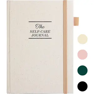 Self-Cre Journl,  & Dily Reflection Notebook - Mentl Helth & nxiety Guided Journl for Women - Self Cre Plnner, DHD Plnner with Mood Trcker - (Beige)
