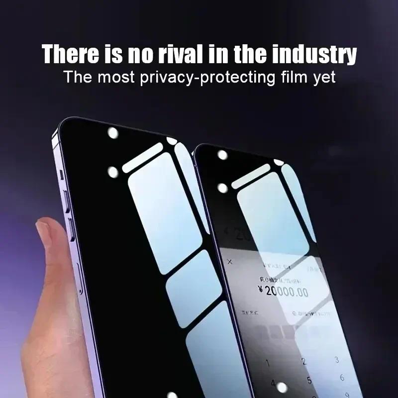 5PCS Anti-Spy Peeping Tempered Glass Film For Poco M5S M5 M3 M6 M4 M8 Pro M7 Plus Privacy Screen Protector Dust Free Install Kit