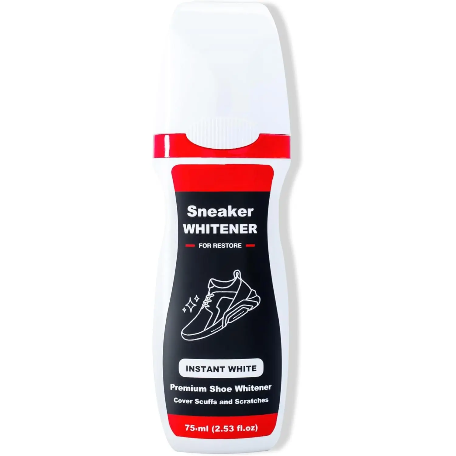 Sneaker Whitener for Shoes - Restore Whiteness  Canvas, Leather,  and rubber (2.53 fl oz)