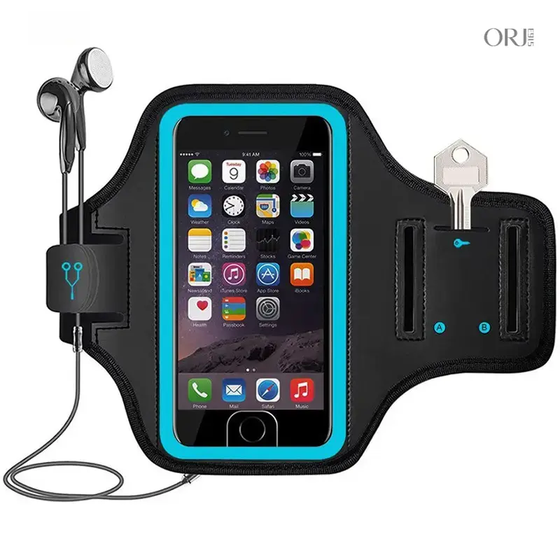Adjustable Breathable Running Phone Armband - Stretch Fitness Arm Sleeve Storage Pouch, Universal Phone & MP3 Holder, Lightweight Gym Sports Fashion Accessory for Jogging Training,cosplay,,car,,elastic,,belt,bag,,cool,gi,Touchscreen,Winter,large,capacity,