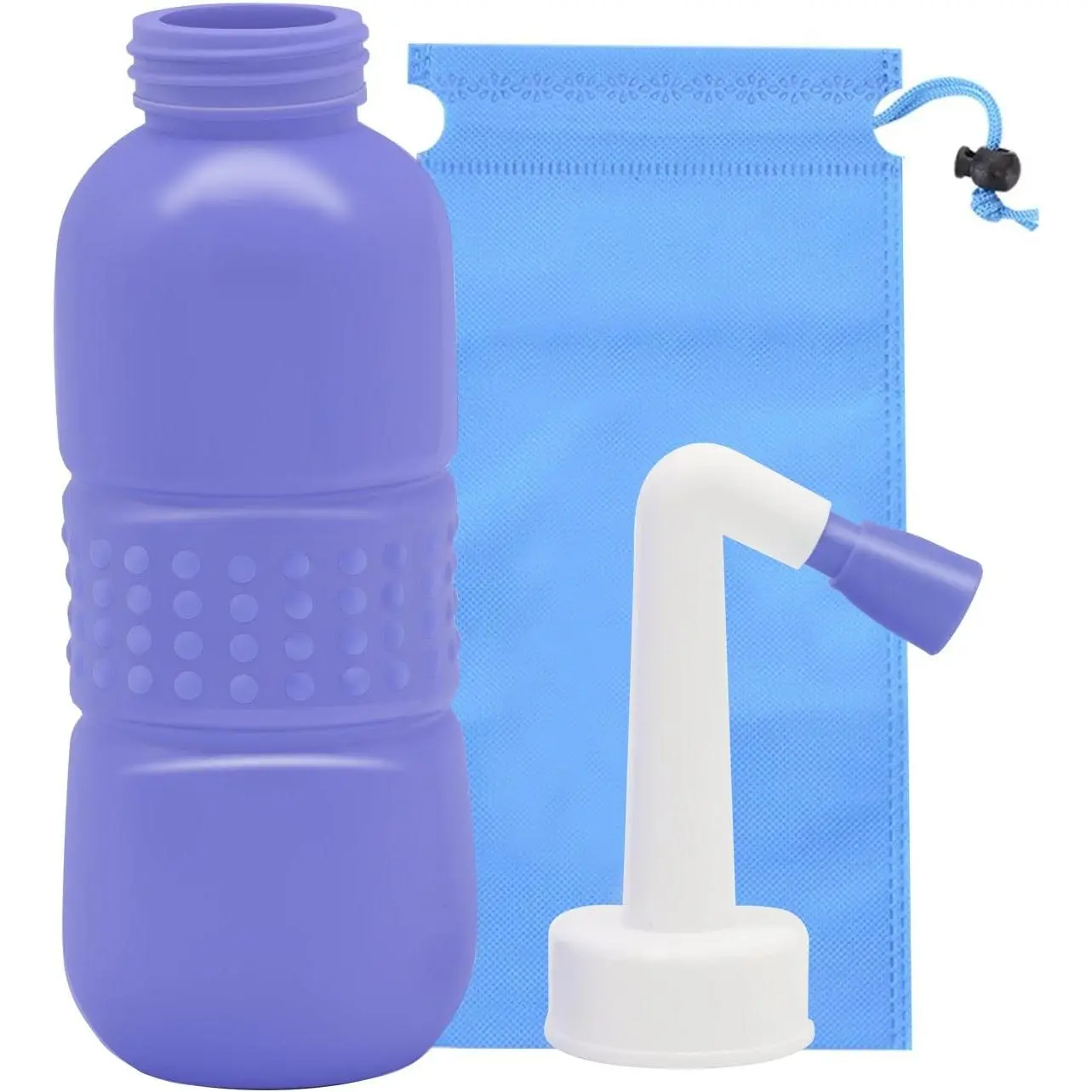 Portable Bidet Sprayer for Personal Hygiene,  Cleansing,  Clean, Handheld Travel Bidet with 450ML Water Capacity and Angled Nozzle