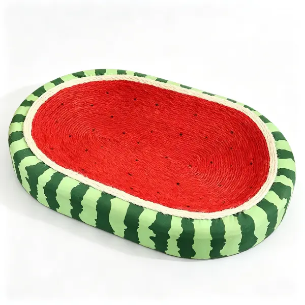 Summer cat scratching board bed combo made of sisal fiber, low-shedding, for claw sharpening and self-play entertainment
