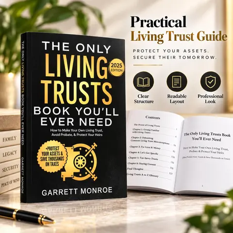The Only Living Trusts Book You’ll Ever Need 2025 Edition, Practical Living Trust & Estate Planning Guide, Probate, Asset Protection and Heirs Reference Book, Common Living Trust Questions