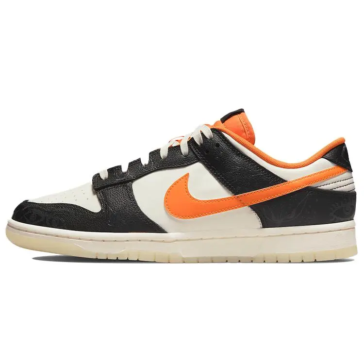 Nike Dunk PRM Halloween Low-Top Sneakers for Men – Synthetic Leather in Black and Orange Verifiable, with credentials and supporting global authentication