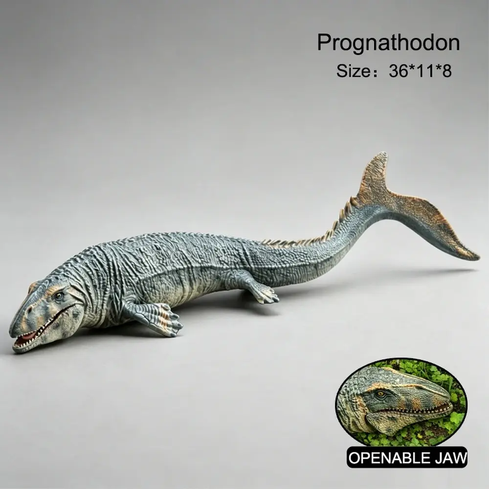 Mosasaurus Prognathodon Dinosaur Toy Figure, Realistic Ancient Sea Monster, Educational Model, Cake Topper, Birthday & Xmas Gift