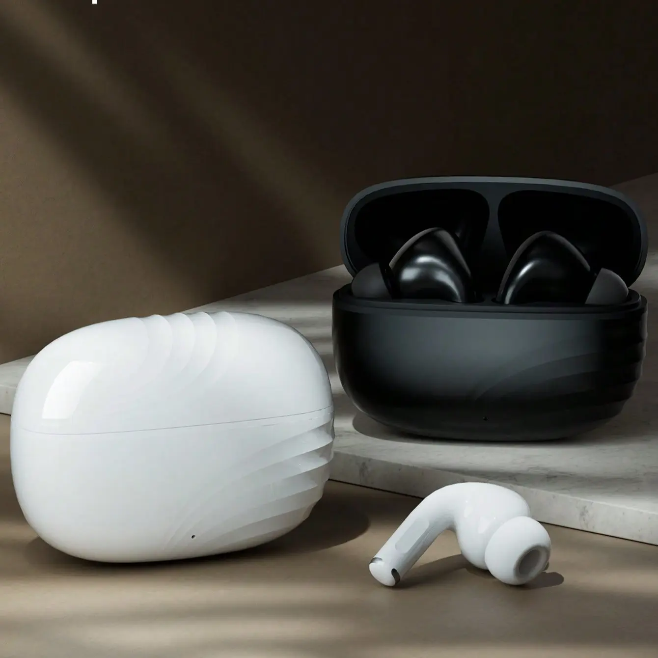 Wireless Bluetooth-compatible Earbuds with Microphone, Portable Charger, High-Quality Wireless Headphones, Long Battery Life, Safe Connection, Travel & Daily Use