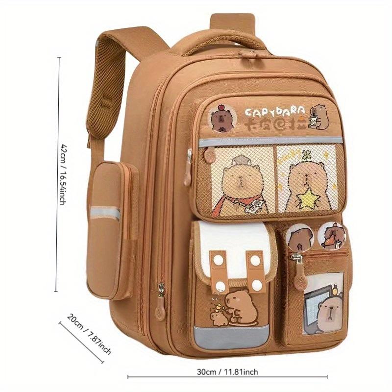 Backpack with Capybara Print - Cute Capy
