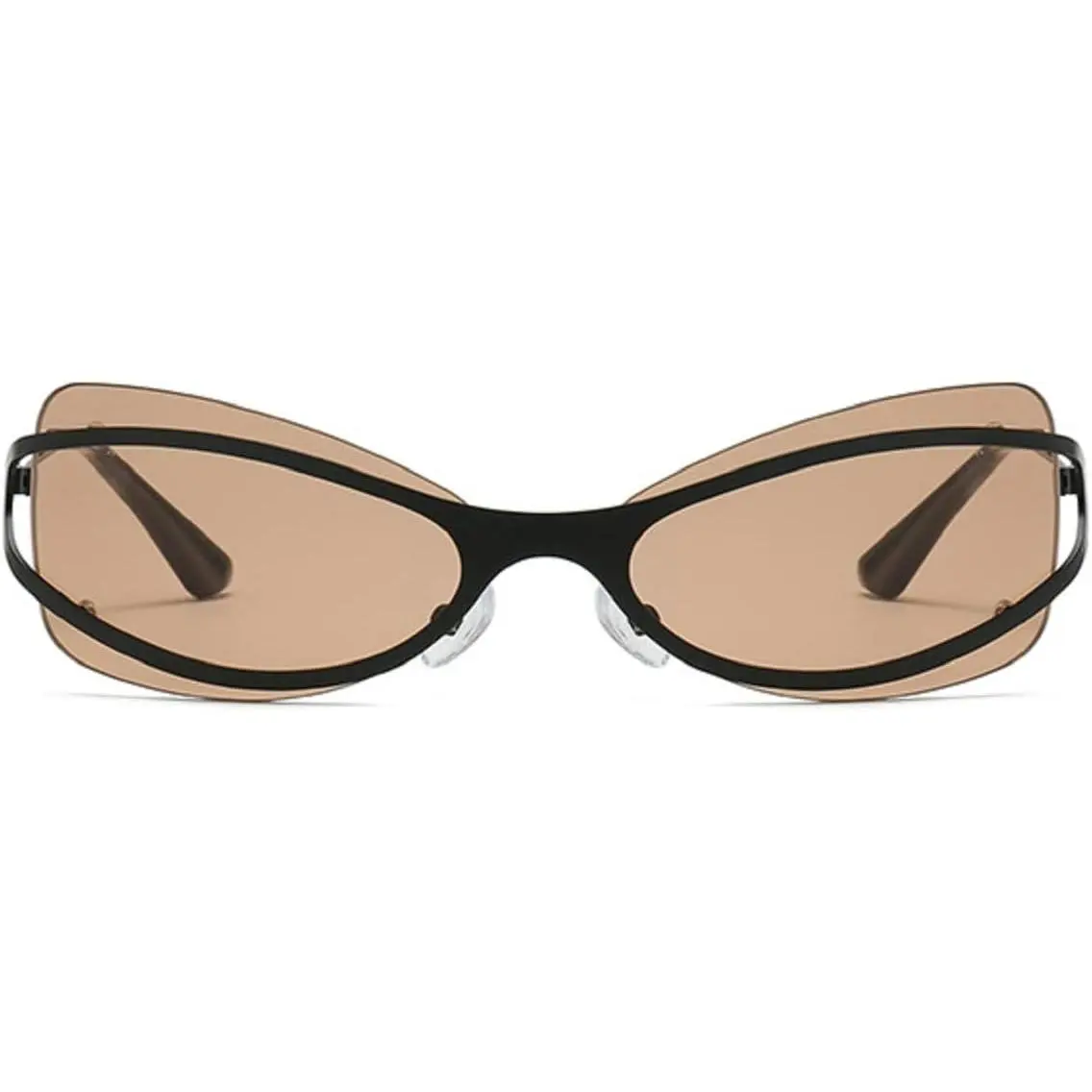 Punk Sunglasses for Women, Square Plastic Statement Frame with Luxury Styling, Mirrored Non-Polarized Lenses for Outdoor, UV400 Protection, Statement Frame Glasses, Uv Protection Lens, Stylish Accessories, Female, Versatile Style