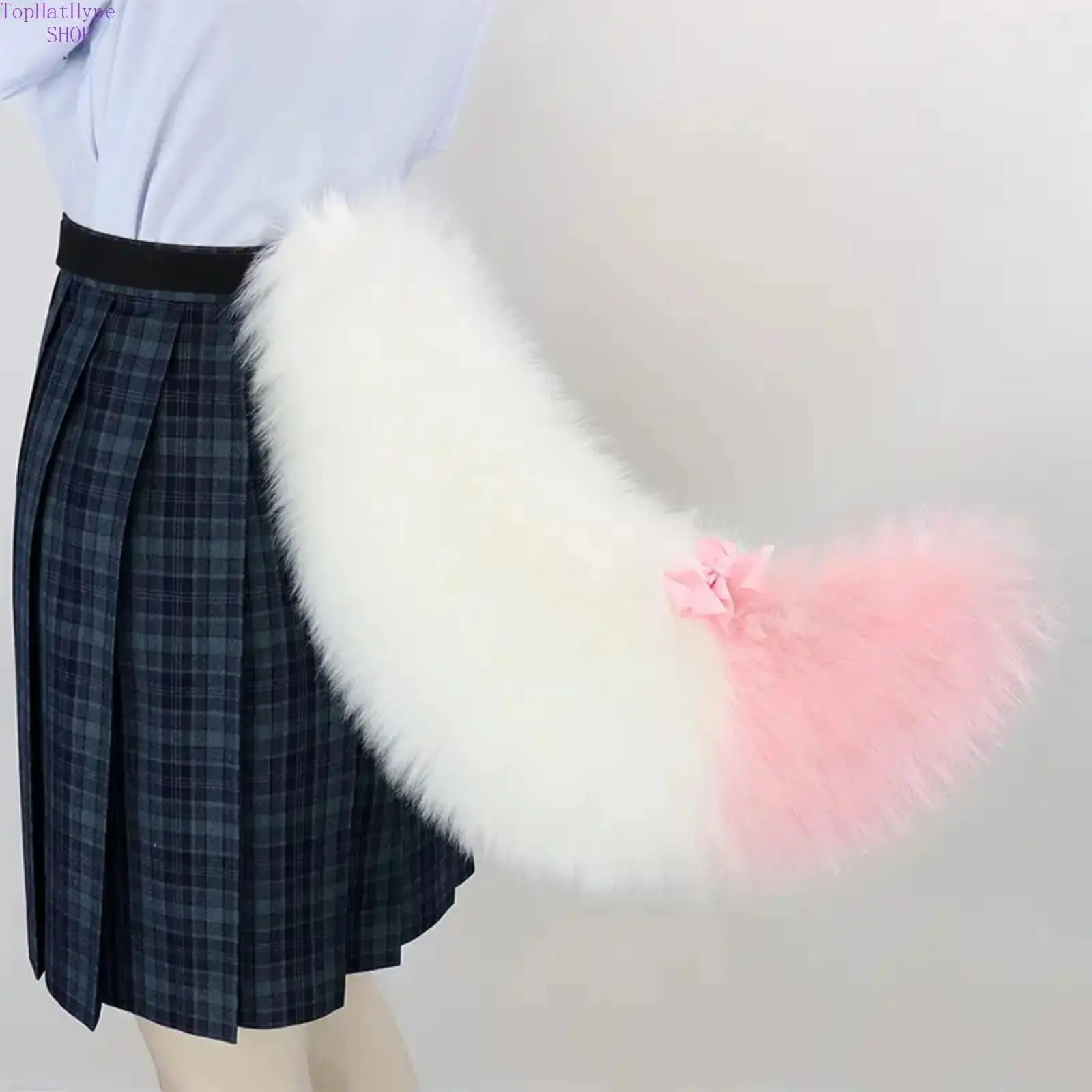 Plush Faux Fur Animal Tail, Soft Handmade Cosplay Costume Wear for Unisex Users, Cute Party Accessory for Halloween & Festivals, Party Accessories, Cute Look, Fox Tail, Christmas, Animals, Pvc, Party Props, Halloween Party