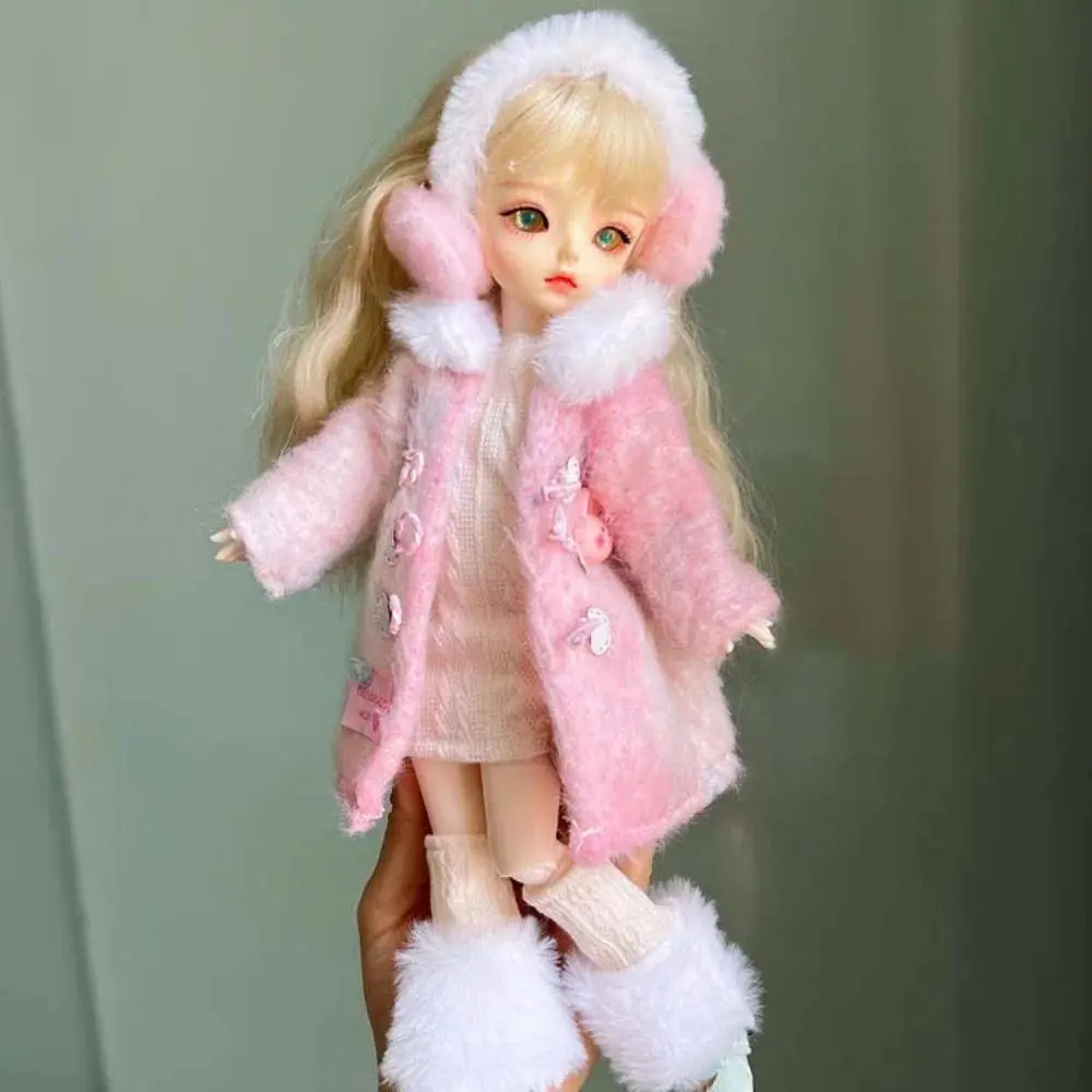 Fashion Pretty Dress 30cm Clothes Coat Hat Casual Wear Winter Suit Handmade Dress Up 1/6 BJD Clothes Accessories