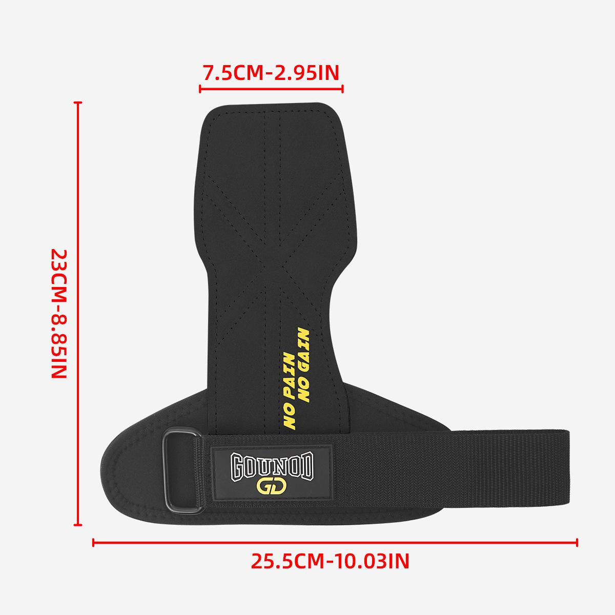 Deadlift and pull-up assist strap, double-layer thickened leather hand protector for fitness, non-slip and wear-resistant wrist support for equipment, unisex wrist support assist strap for powerlifting and strength training