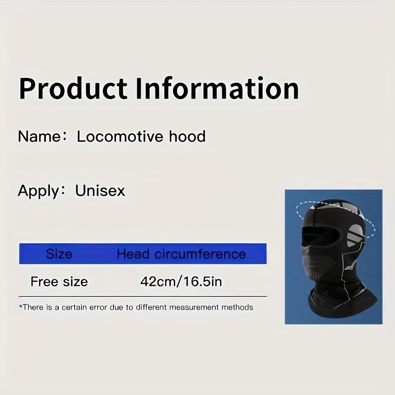 Windproof Thermal Ski & Motorcycle  Mask - Full Face & Head Cover for Men & Women, Cold Weather Riding Gear, Winter Sports with Adjustable Fit, Windproof Fabric (No Power Required) - Skiing, Snowboarding, Motorc