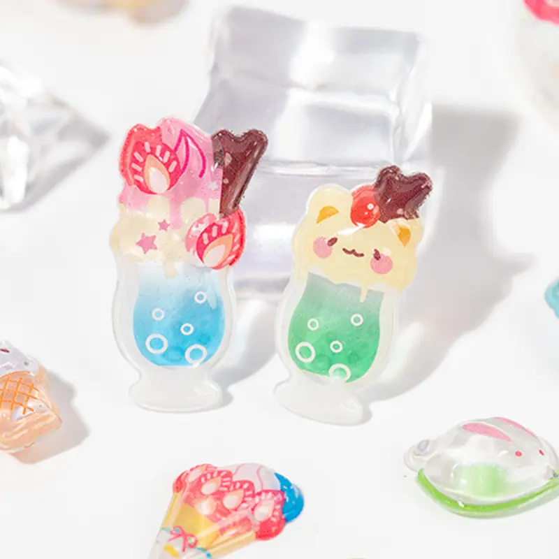 1PC fresh and cute 3D food sticker, easy to use and waterproof. Sweet and adorable style with dessert and food details. Suitable for journals, DIY items, and decoration. Ideal for DIY projects and office supplies. Aesthetic stickers