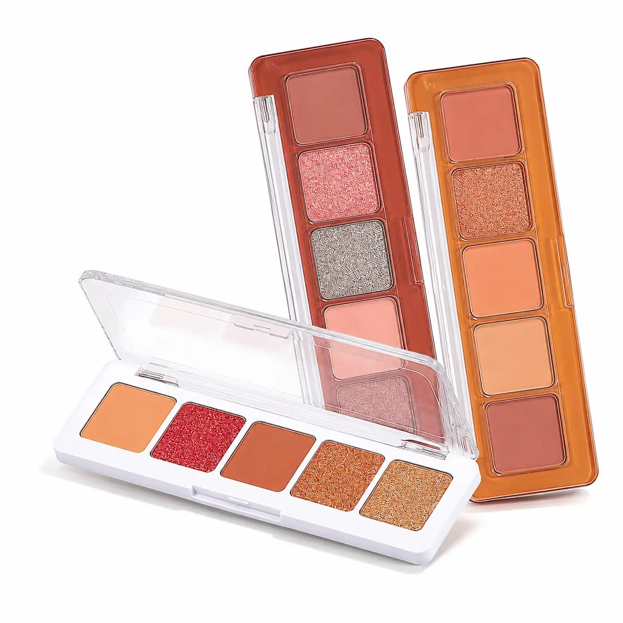 New Arrival RichBear 5 Colors Eyeshadow Palette, Matte & Glitter Shades, High Pigment, Create Stereo Eye Makeup, For Daily Dating Eye Look, Long-wearing Portable Neutral Makeup Palette