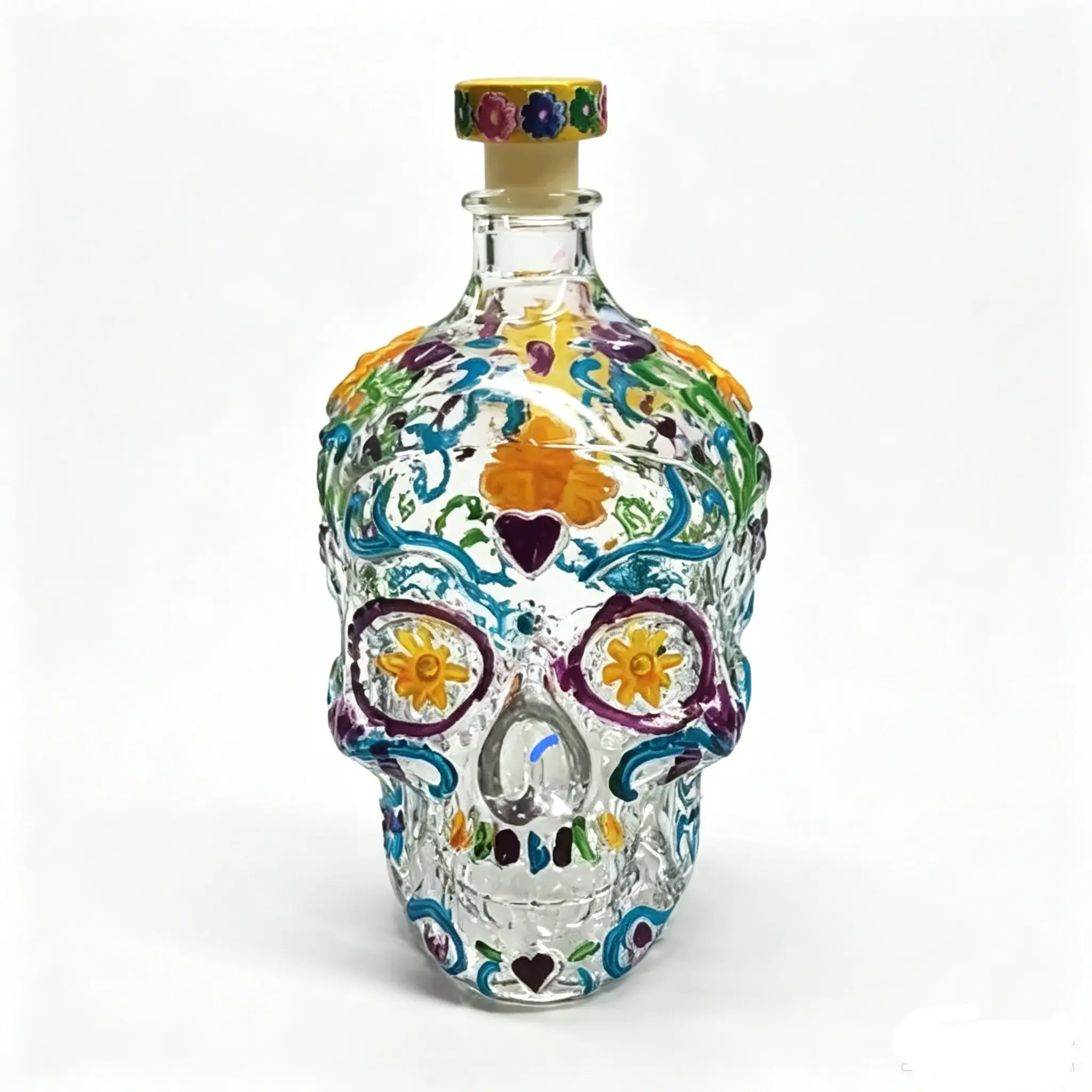 New Skull Whiskey Bottle, 350ML Skull Decanter, Creative Decorative Piece, Unique Whiskey Glassware, Perfect Gift Idea