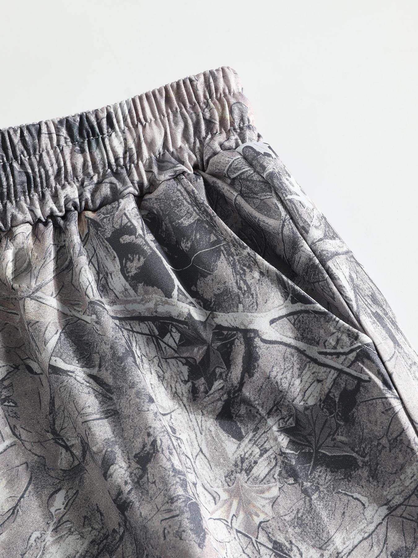 Women's Plain & Camo Print Shorts, Womenswear Casual Comfy Breathable Elastic Shorts for Summer, Ladies Bottoms for Everyday Wear, Casual Athletic Shorts
