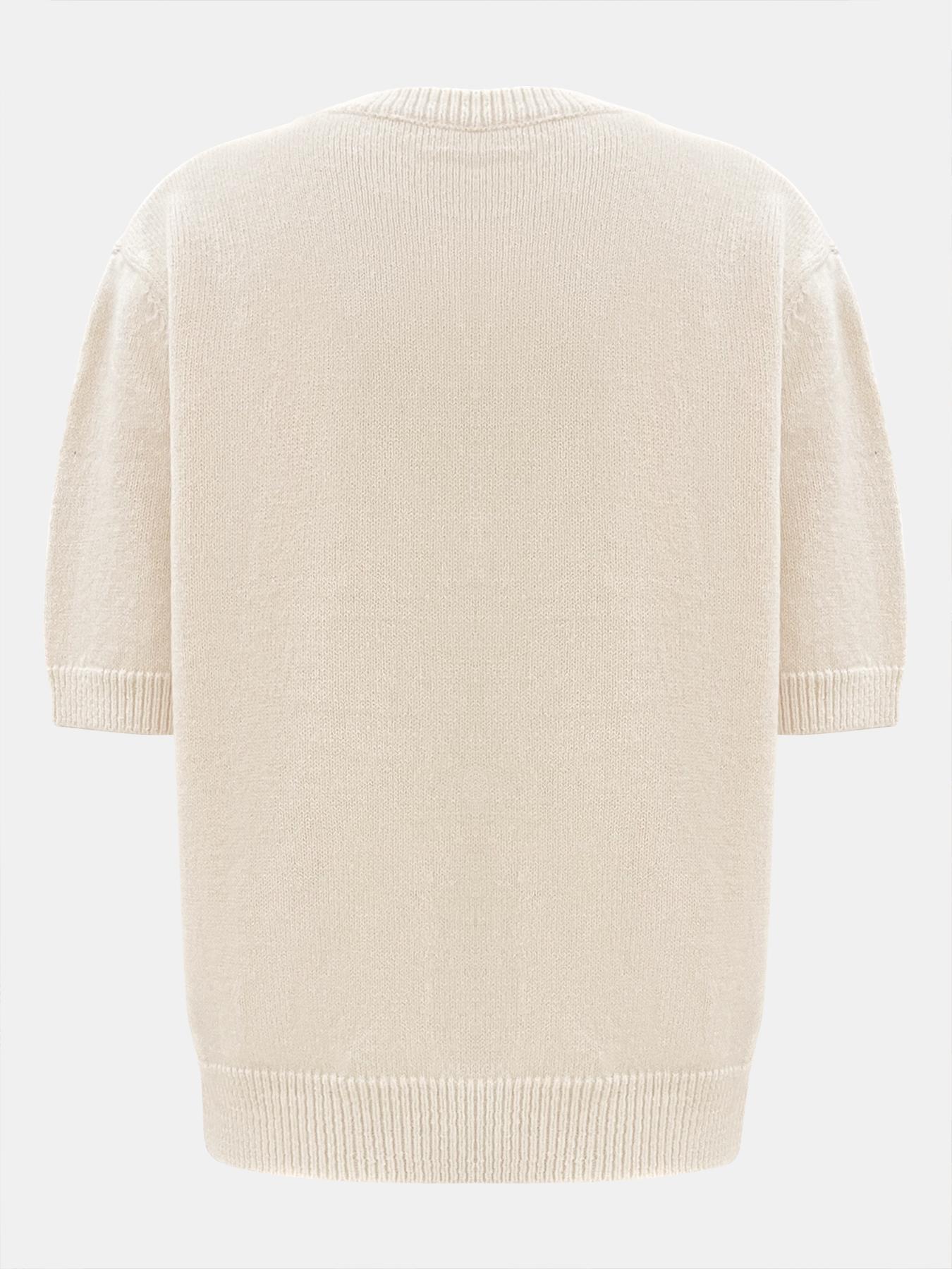 Women's Lemon Embroidery Sweater Cardigan, Casual Short Sleeve Knitwear for Daily Wear, Ladies Knitting Clothes for Summer, Knitted Tops