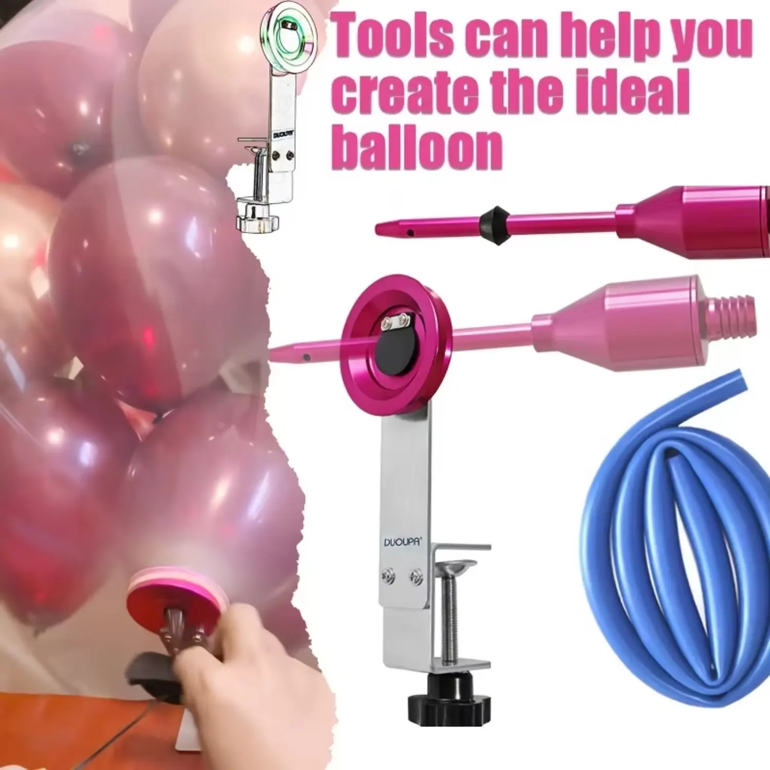Balloon Filler Machine- Multi-Purpose Stuffer, Stretcher& Expander Tool Kit, Balloon Party Supplies, Balloon Equipment for Easy Balloon Stuffing and Opening