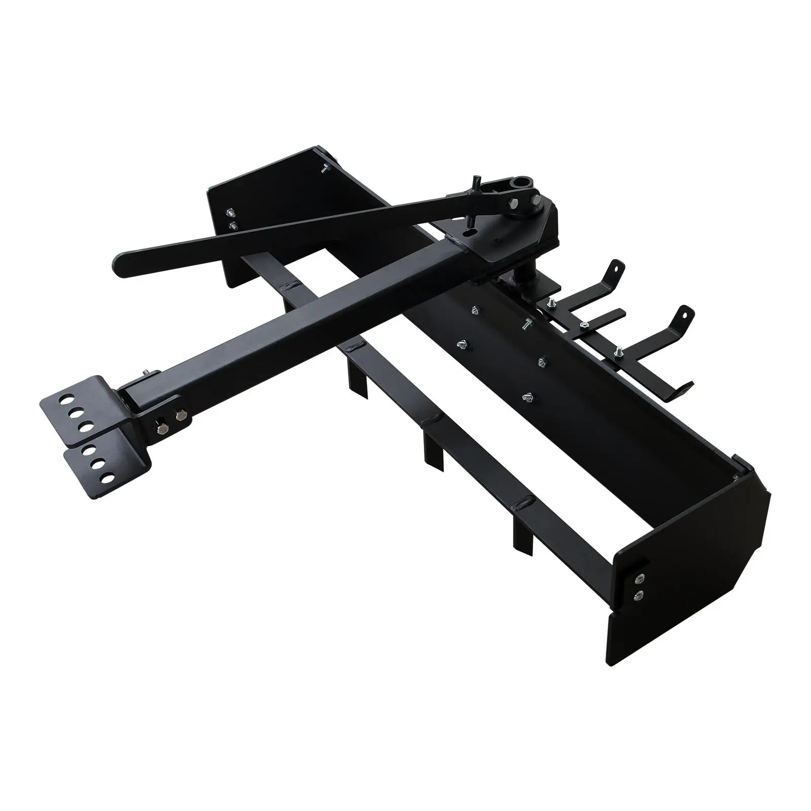 42" Tow Behind Box Scraper – For Tractor, ATV, UTV | Adjustable 30° Blade, Weight Tray | Level Lawn, Smooth Gravel, Dig Ditches | Heavy Duty Carbon Steel | Universal Pin Hitch | Land Grading Tool | Rust-Resistant | Farm & Garden Attachment