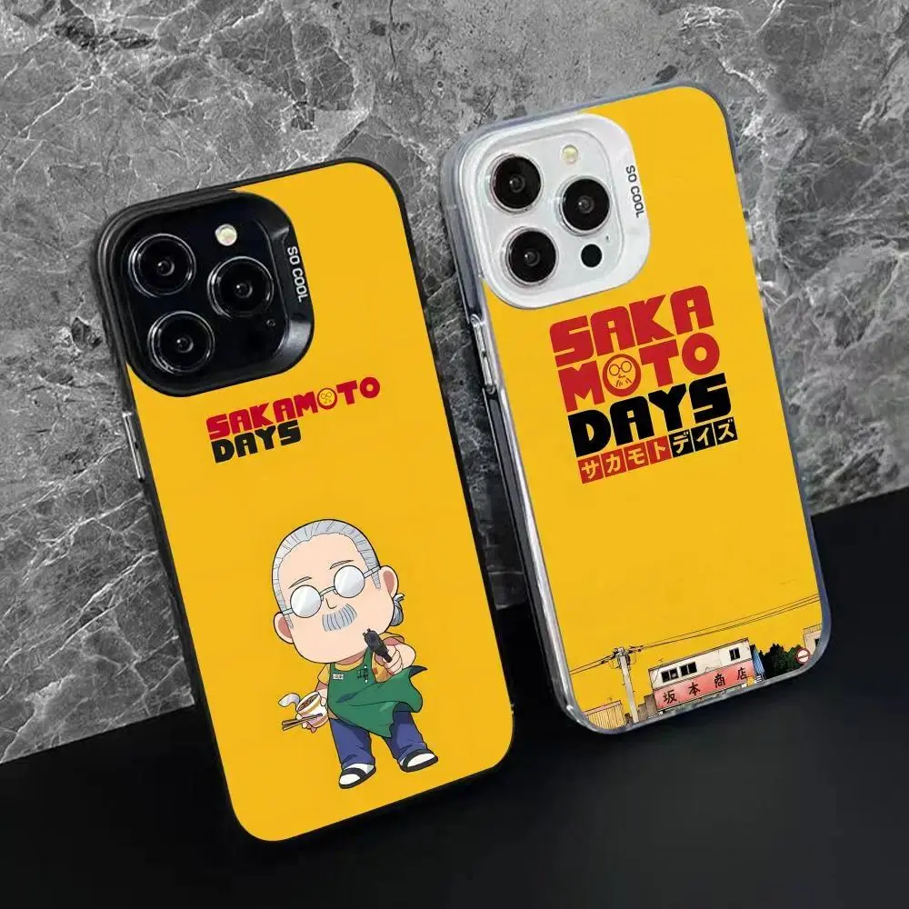 Sakamoto Days Character Smartphone Case - Handheld Cellphone Protection for iPhone 17,16,15,14,13,12,11,X,XR,XS,8,7 Pro Max Plus, Customized Concept Art, Translucent Printing, Casual Luxury Design for Devices, Accessories, Iphone 15