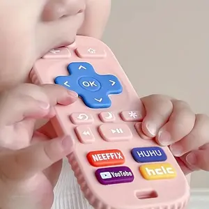 1pc Silicone Remote Control, Teething Gel, Baby Teething Gel, Anti Food for Christmas The Perfect Gift for Babies on Halloween