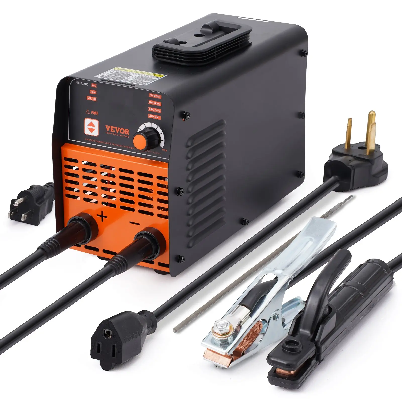 Stick Welder, 200A ARC/Lift TIG 2-IN-1 Welding Machine with IGBT Inverter 110V/220V Portable MMA Welder Machine with Hot Start, Arc force and Anti-Stick