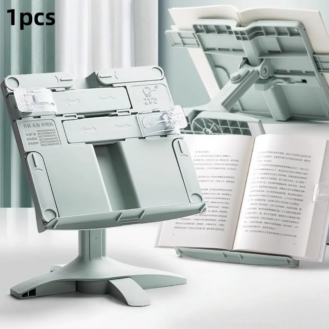 Adjustable Reading Stand, Desktop Book Rack, Student Study Aid, Home Office Furniture, Multi-Functional Book Holder, Learning Supplies
