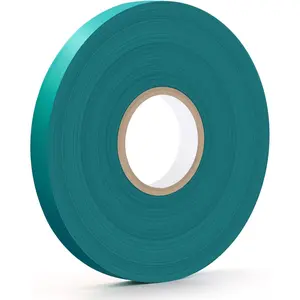 300 Ft Garden Tape Roll, 1/2" Wide Stretch Tie Tape Roll, Thick Sturdy Garden Tie Plant Ribbon Green Vinyl Stake Gardening Support Tools for Indoor Outdoor Patio Plant Use