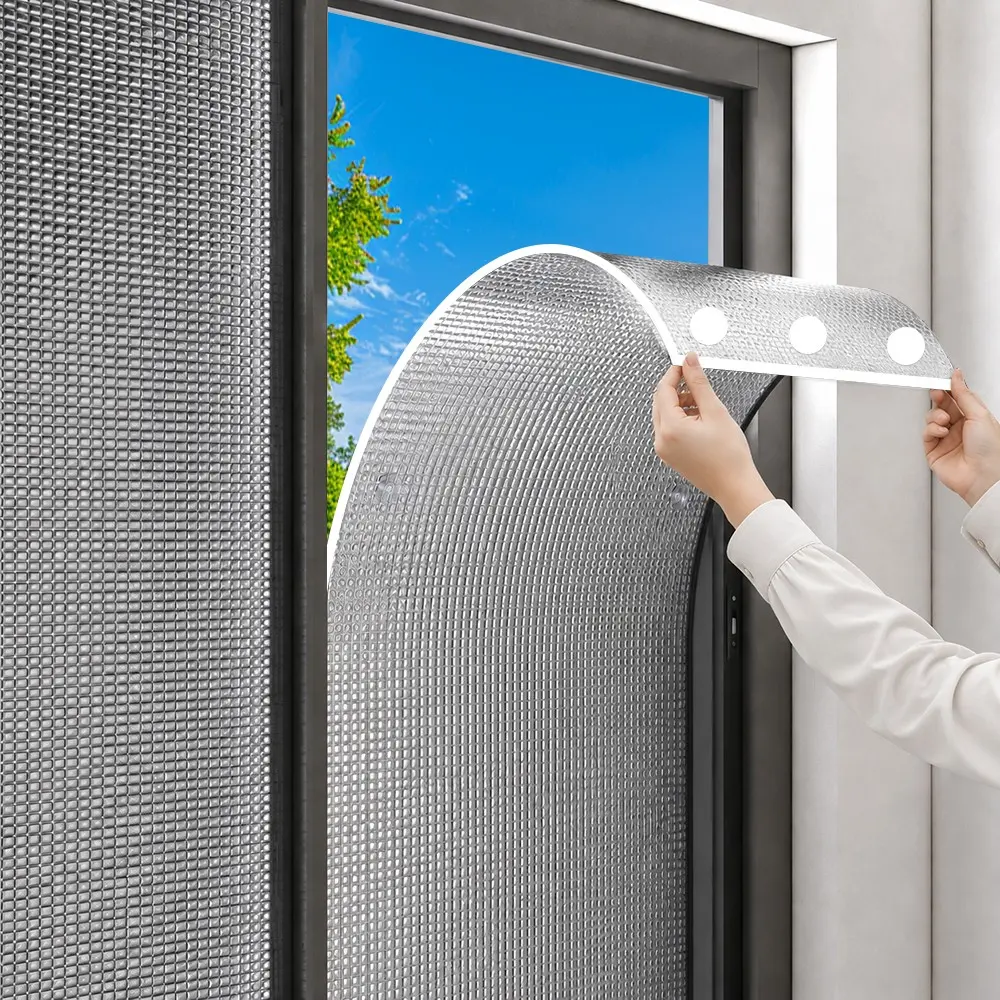 3.5mm Insulating Window Film, Thick Dual-Sided Aluminum Design, Customizable Size, No Adhesive Included, Energy Efficient Home Upgrade