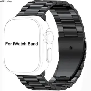 2026Stainless Steel Watch Band, Fashionable Precision Fit Smart Watch Bands for Men, Wearable Tech Accessories Compatible with Apple Watch Series 10 9 8 7 SE 6 5 4 3 iWatch Ultra 2 49mm 46mm 45mm 44mm 42mm Smartwatch Strap