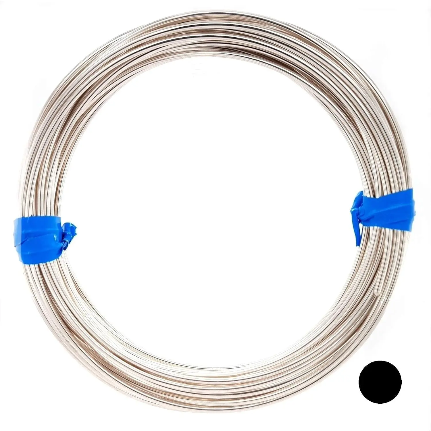 20 Gauge CRAFT WIRE, 925 Sterling Silver (Round) Half Hard Made in USA - 1FT, Solid 925 Sterling Silver Wire for Jewelry Making, Wire Wrapping, High Quality