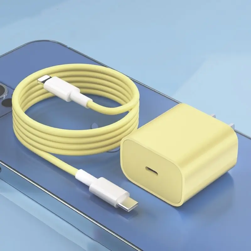 20W PD Fast Charger Kit & 3FT Lightning Fast Charging Cable, USB C Wall Charger with Cable, Phone Accessories for iPhone 14 13 12 11 Max Mini XS Max XR iPad