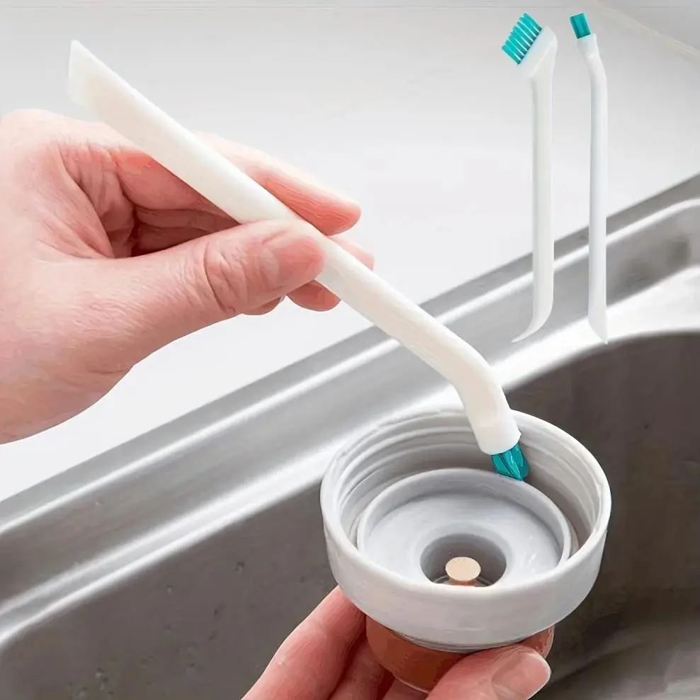 Kitchen Cleaning Brush Set, 2 Pieces Multi-Functional Gap Cleaner, Manual Cleaning Tool for Home, Kitchen, Bathroom, Kitchen Accessories