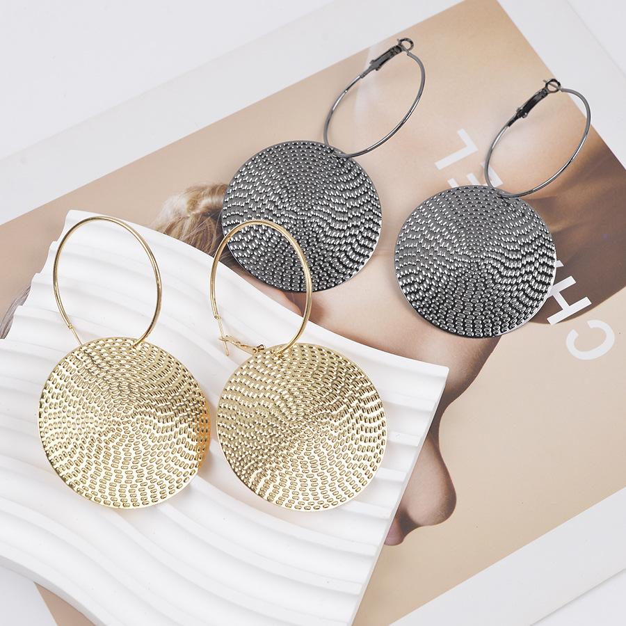 Fashionable Round Shaped Hoop Earrings, Circle Shape Earrings, Fashion Jewelry for Party, Daily Clothing Decor, Trendy All-match & Exquisite Jewelry for Birthday Gift