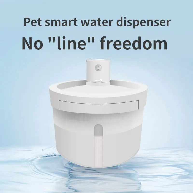 Pet Smart Sensor Water Dispenser 3000ML, Dual Power Automatic Filter, Infrared Waterproof Silent, Long Lasting, Replaceable Filters