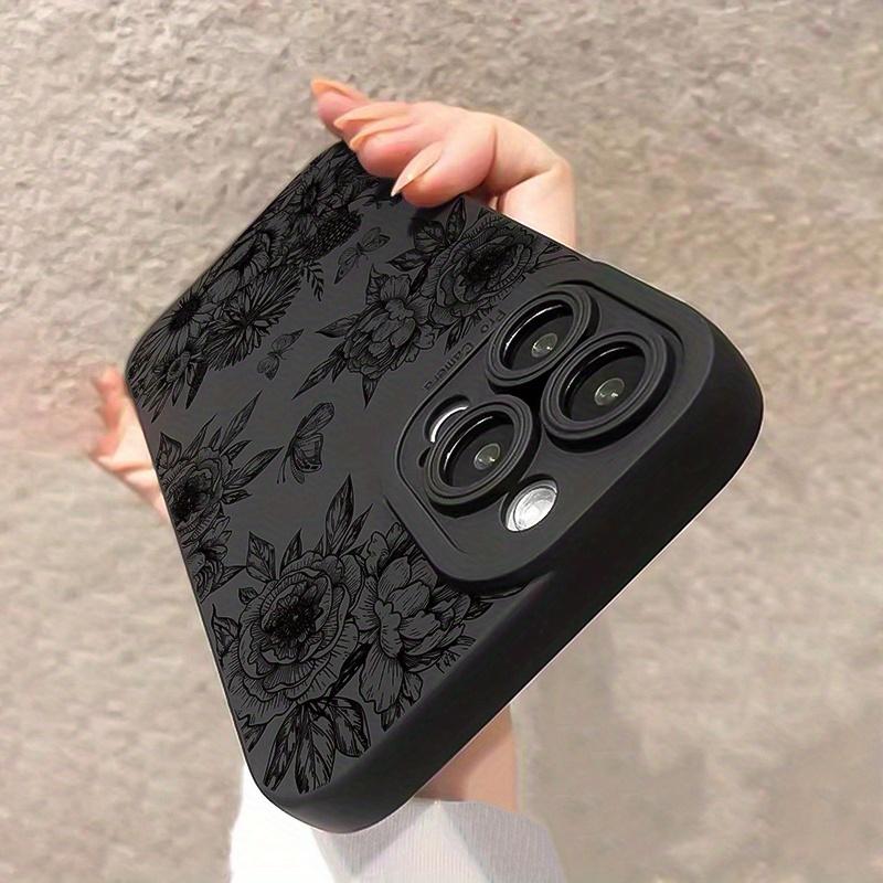 A mobile phone case with creative flower pattern, suitable for  iPhone 17 promax/16/15/14/13/12/11