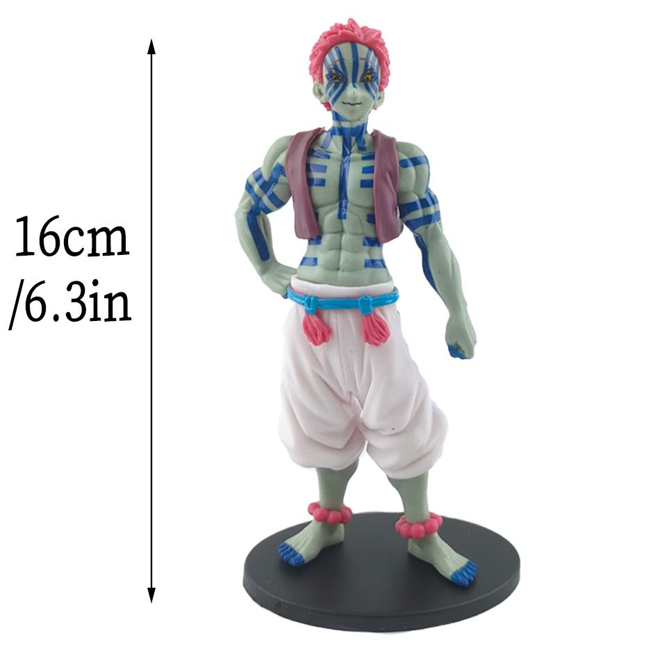 15cm Anime Figure Demon Slayer Figures Slayer Akaza Doll Figurine Warrior Action Figure Model Toys Anime Model Figure Car Doll
