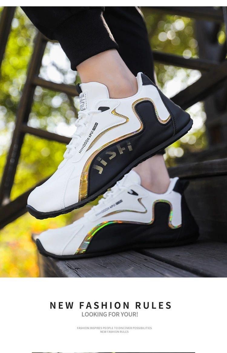 Men's Non-Slip Soft Sole Casual Sneakers, Comfortable Closed Toe Athletic Trainers for Men Outdoor Activities & Daily Walking