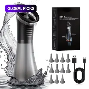 Professional Electric Earwax Removal System, 3-Gear Hydraulic Ear Cleaning Set with Water Temperature Sensor, Visible Waste Bin and USB Charging, Ear Cleaning Water Machine, Ear Irrigation System, Ear Cleaner, Earwax Removal Tool, Earwax Remover